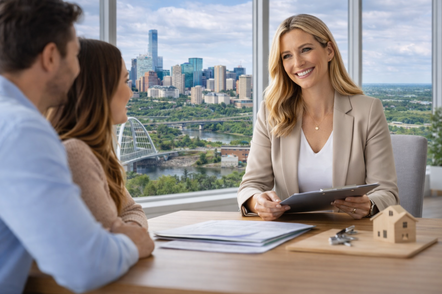 Real estate consultation meeting — Giardino Law, Edmonton